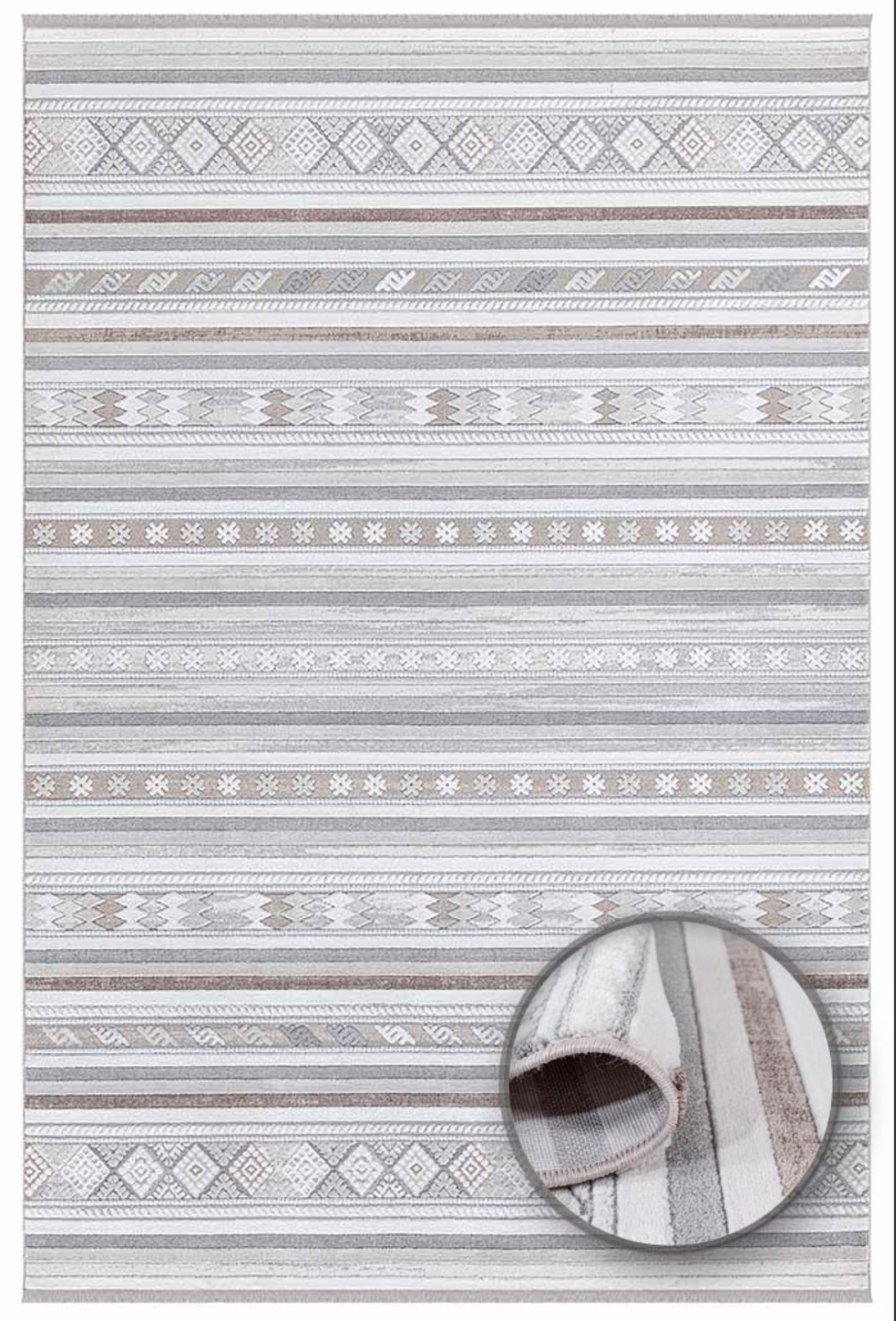 İpek mekik halı Dalida 3208A