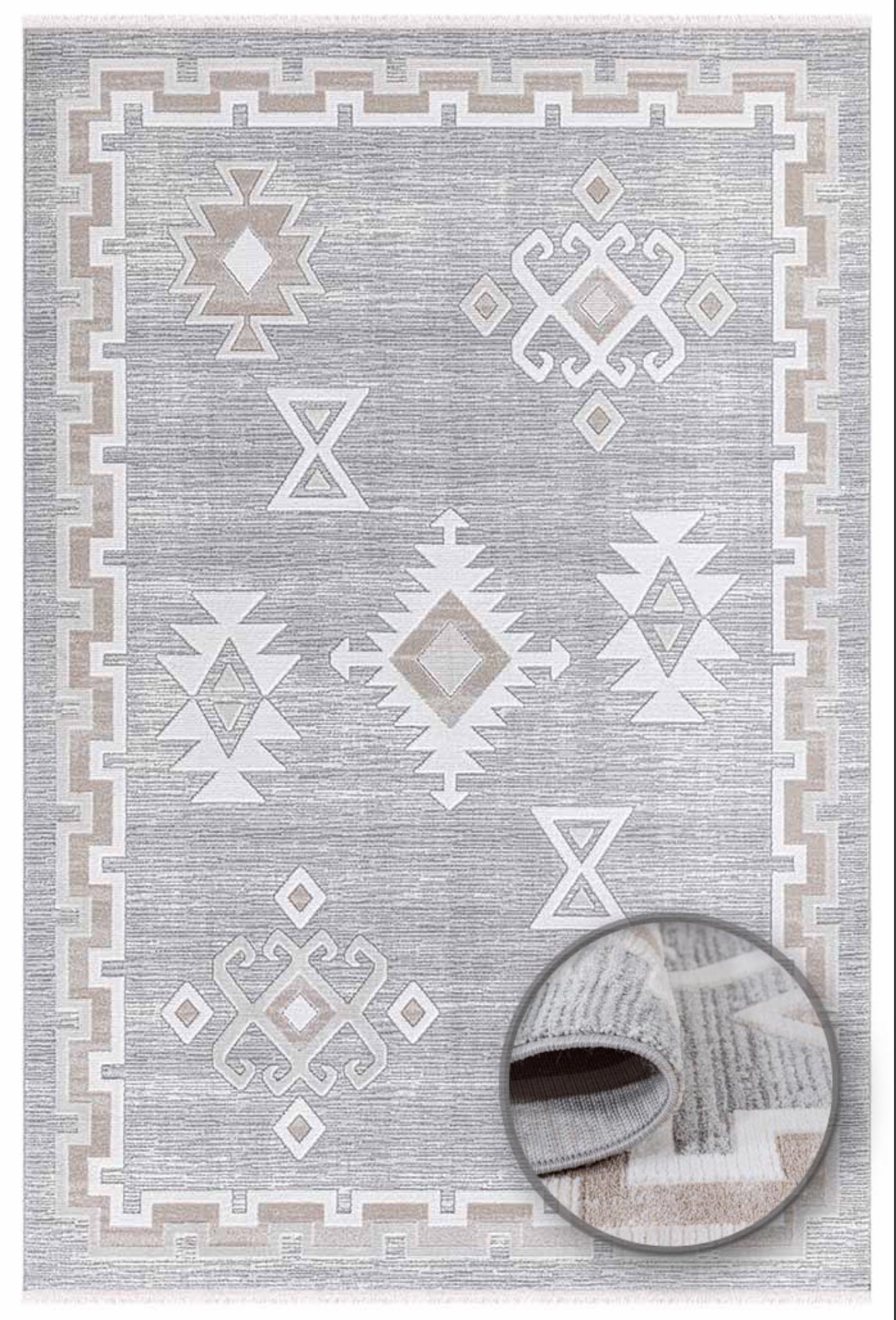 İpek mekik halı Dalida 3213A