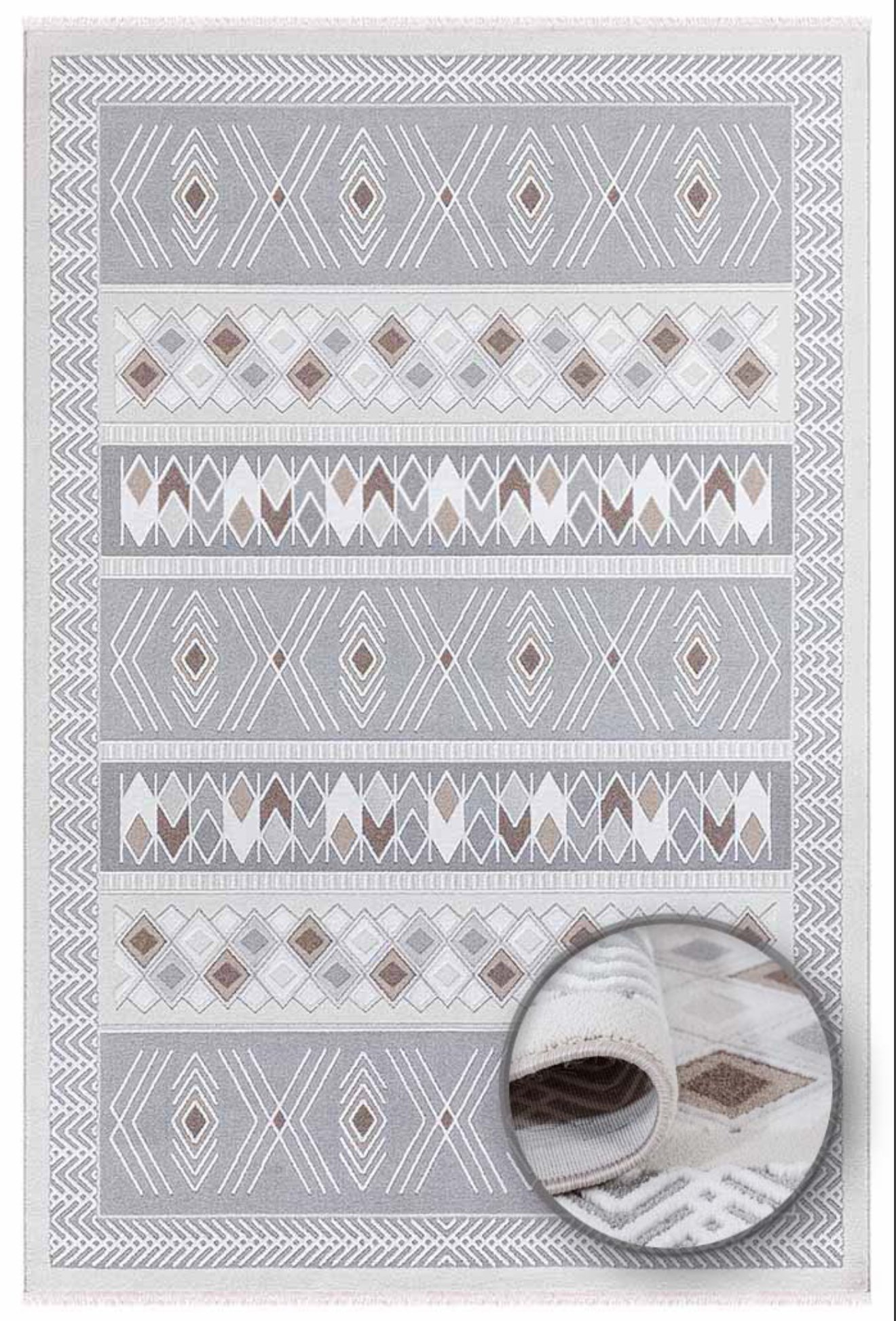 İpek mekik halı Dalida 3214A