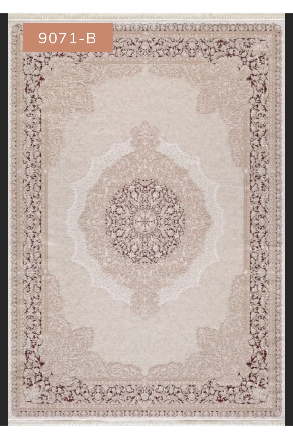 DIORA HALI SHİMAL 9071B krem/Bordo