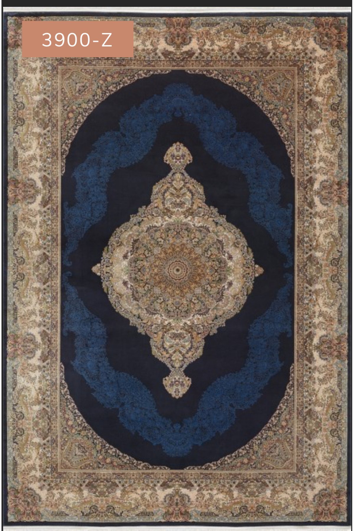 DIORA HALI BABİL  3900Z  Lacivert/Bej